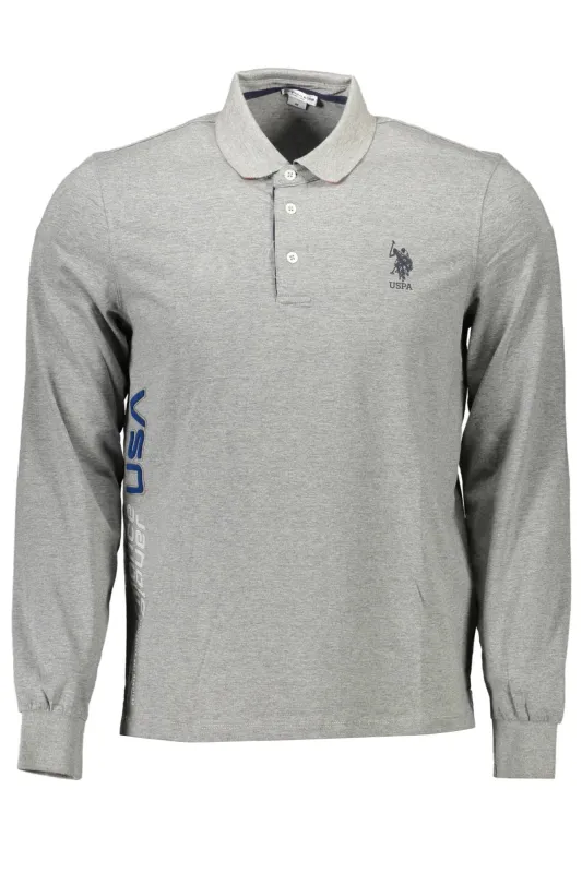 US POLO SHIRT LONG SLEEVE MEN S GRAY sold by Siebentaschen
