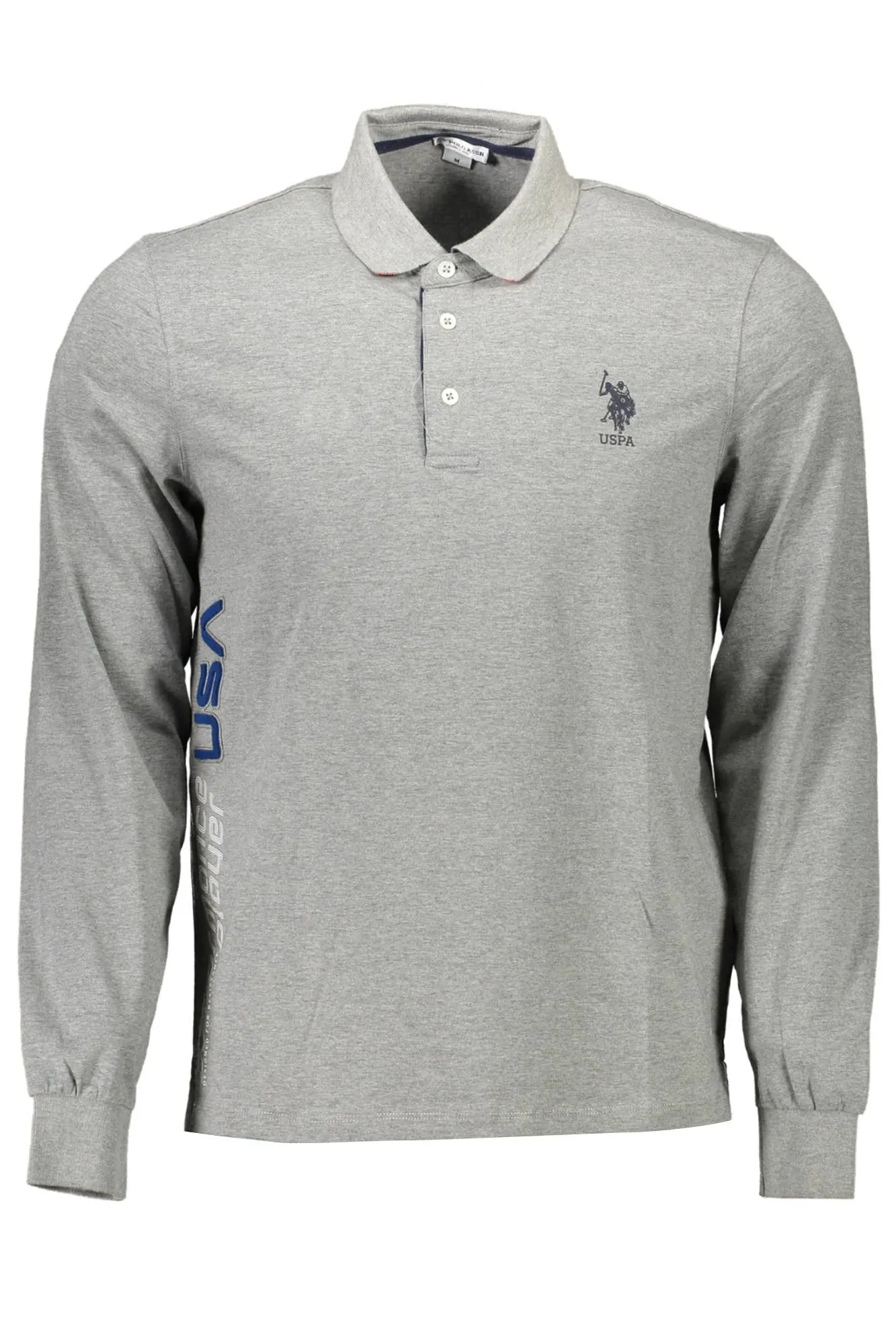 US POLO SHIRT LONG SLEEVE MEN S GRAY sold by Siebentaschen