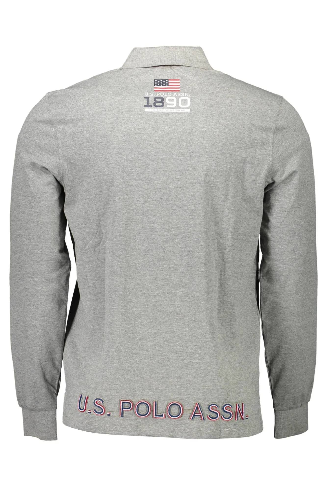US POLO SHIRT LONG SLEEVE MEN S GRAY sold by Siebentaschen product image thumbnail 2