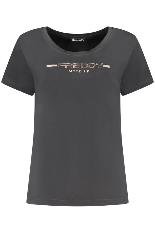FREDDY WOMEN S SHORT-SLEEVE T-SHIRT BLACK sold by Siebentaschen