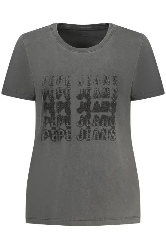PEPE JEANS WOMEN S SHORT-SLEEVE T-SHIRT BLACK made by Pepe Jeans