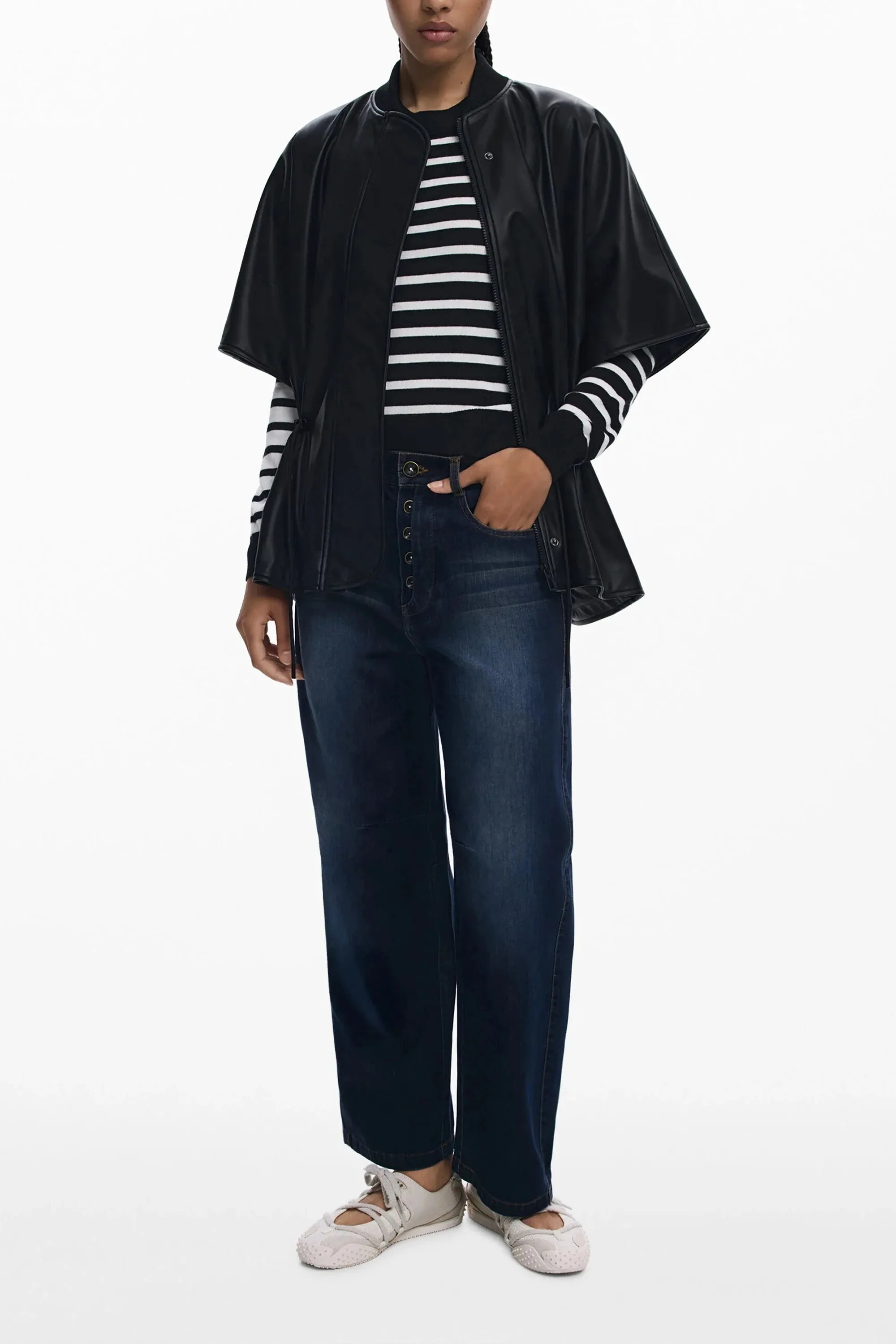 DESIGUAL PONCHO WOMEN S BLACK sold by Siebentaschen product image thumbnail 3