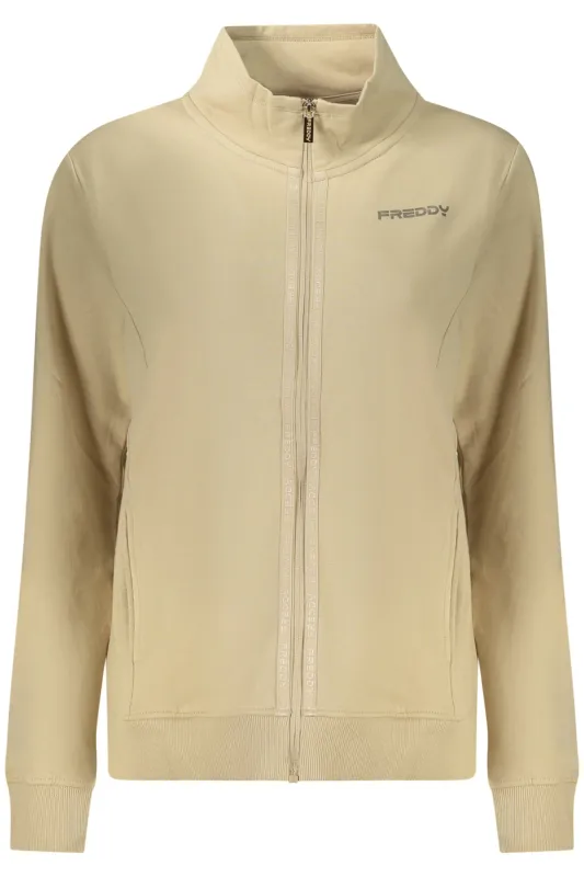 FREDDY WOMEN S BEIGE ZIP-UP SWEATSHIRT sold by Siebentaschen