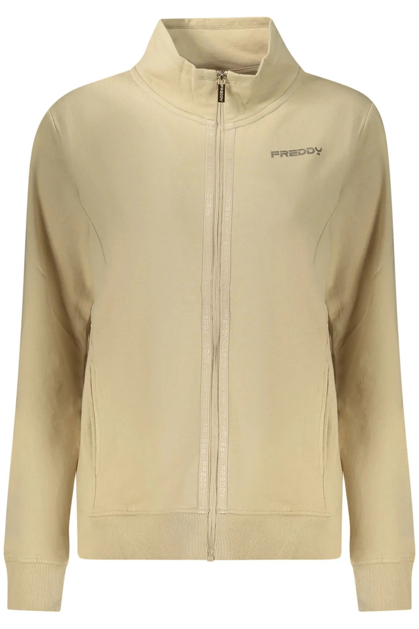 FREDDY WOMEN S BEIGE ZIP-UP SWEATSHIRT sold by Siebentaschen
