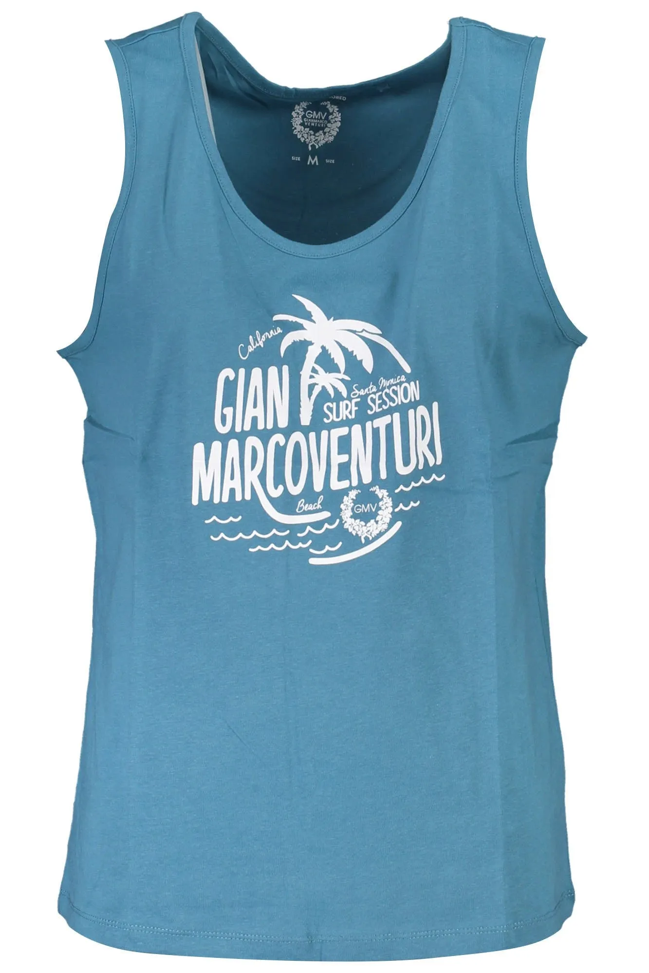 GIAN MARCO VENTURI MEN S BLUE TANK TOP sold by Siebentaschen
