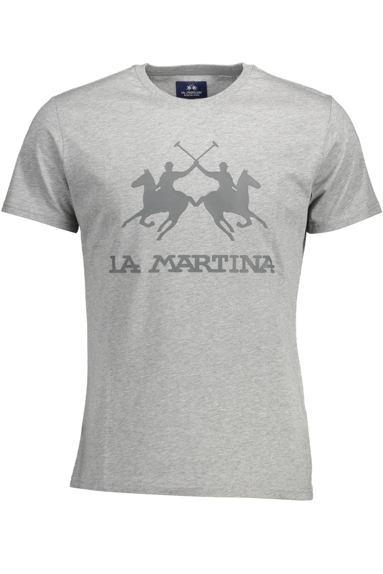 LA MARTINA SHORT SLEEVE T-SHIRT MEN GREY sold by Siebentaschen