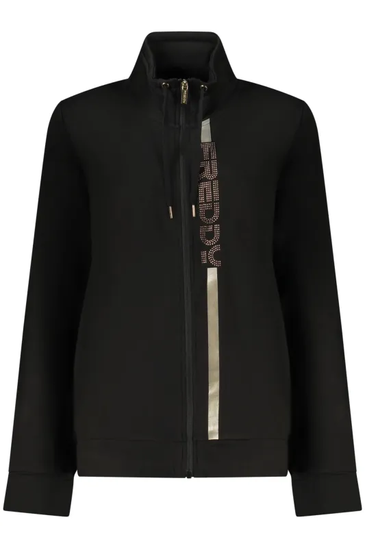 FREDDY WOMEN S BLACK ZIP-UP SWEATSHIRT sold by Siebentaschen