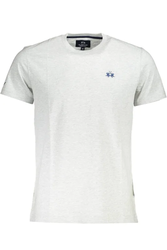 LA MARTINA SHORT SLEEVE T-SHIRT MEN GREY sold by Siebentaschen