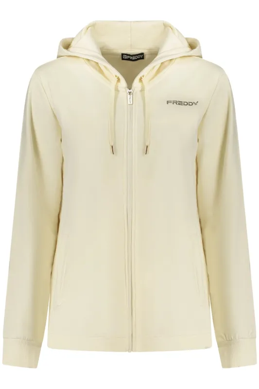 FREDDY WOMEN S WHITE ZIP-UP SWEATSHIRT sold by Siebentaschen