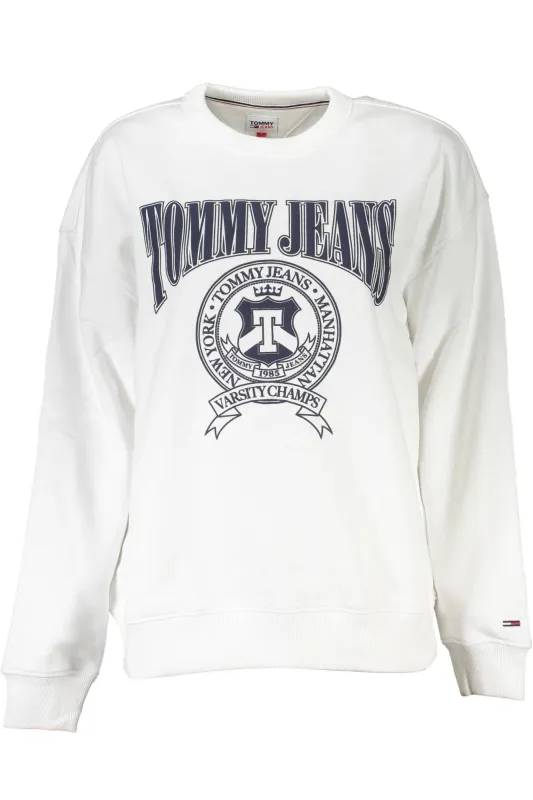 TOMMY HILFIGER WOMEN S WHITE SWEATSHIRT WITHOUT ZIP sold by Siebentaschen