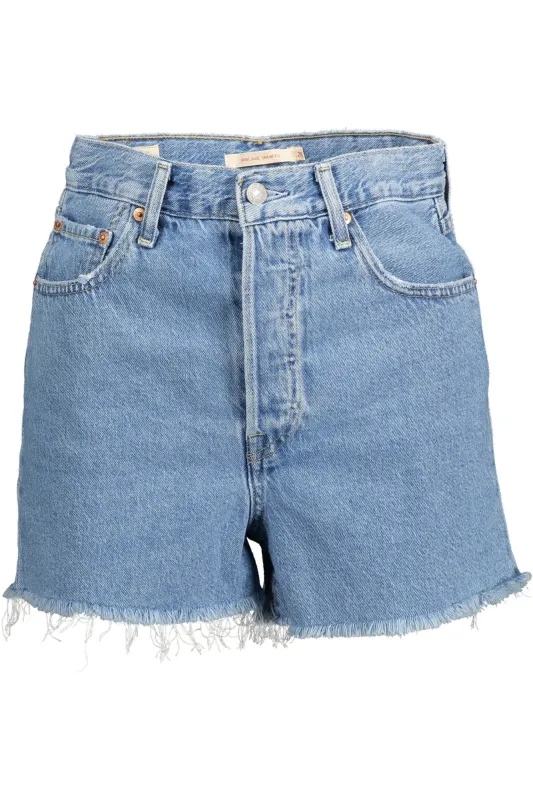 LEVI S JEANS SHORT WOMAN LIGHT BLUE made by Siebentaschen