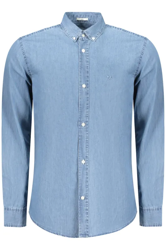 PEPE JEANS MEN S LONG-SLEEVED SHIRT, BLUE sold by Siebentaschen