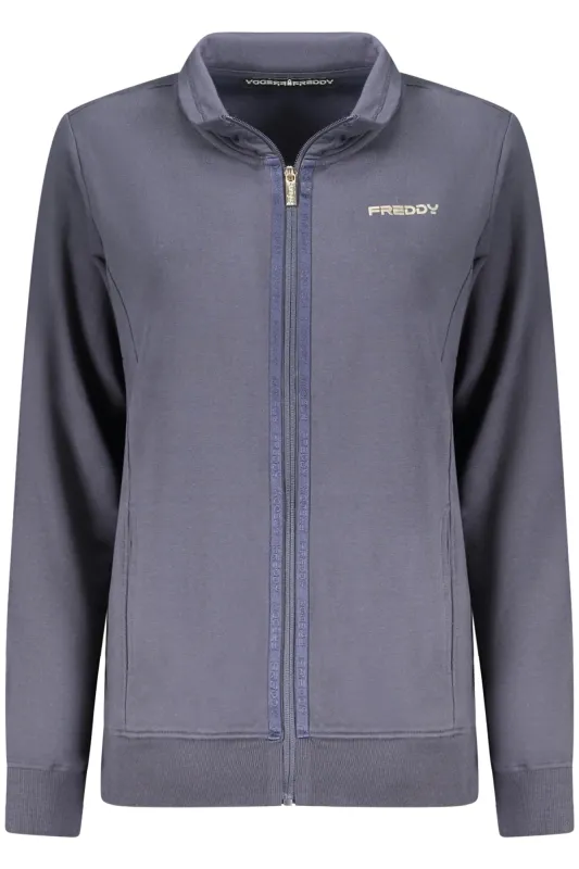 FREDDY WOMEN S BLUE ZIP-UP SWEATSHIRT sold by Siebentaschen