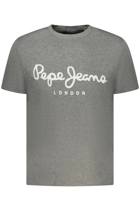 PEPE JEANS MEN S SHORT-SLEEVED T-SHIRT, GREY sold by Siebentaschen