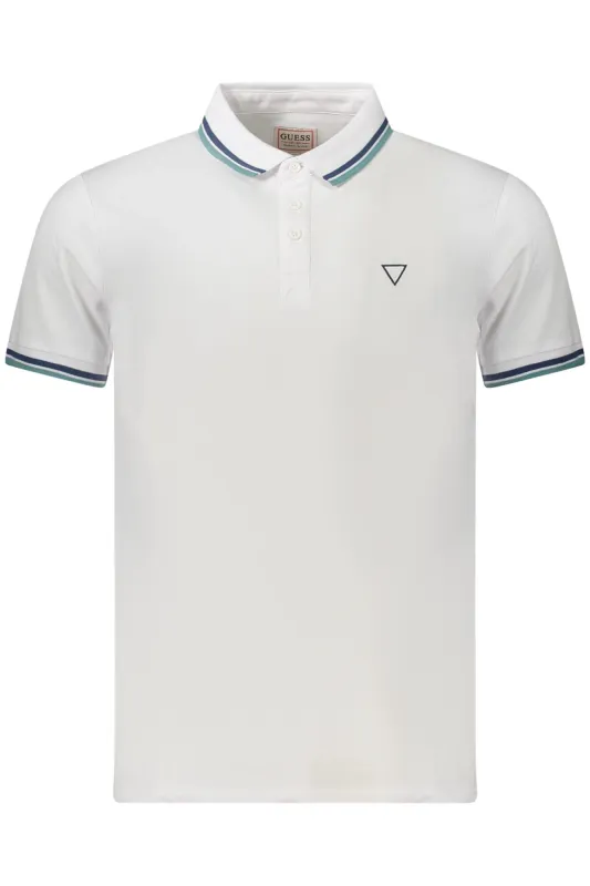 GUESS JEANS POLO SHORT SLEEVES MEN WHITE sold by Siebentaschen