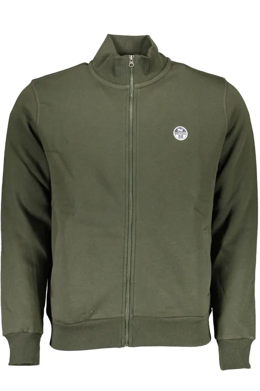 NORTH SAILS MEN S GREEN ZIPPED SWEATSHIRT sold by Siebentaschen