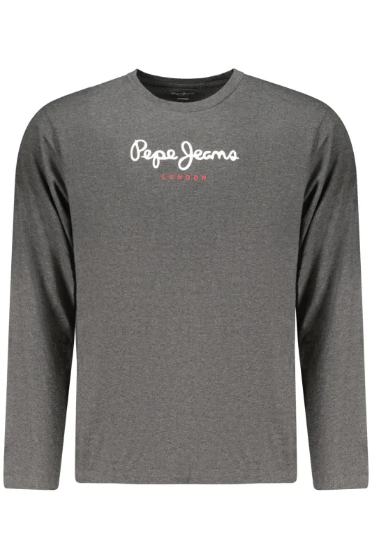 PEPE JEANS MEN S LONG-SLEEVED T-SHIRT, GREY sold by Siebentaschen
