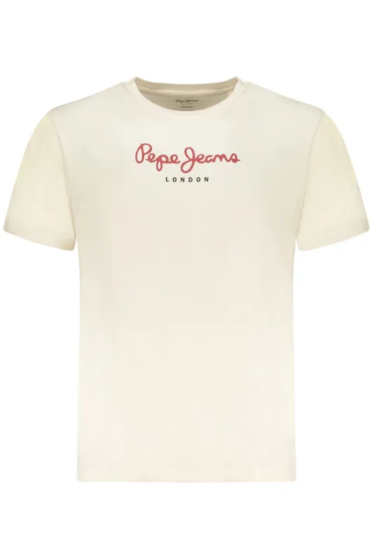 PEPE JEANS MEN S SHORT-SLEEVE T-SHIRT, BEIGE sold by Siebentaschen