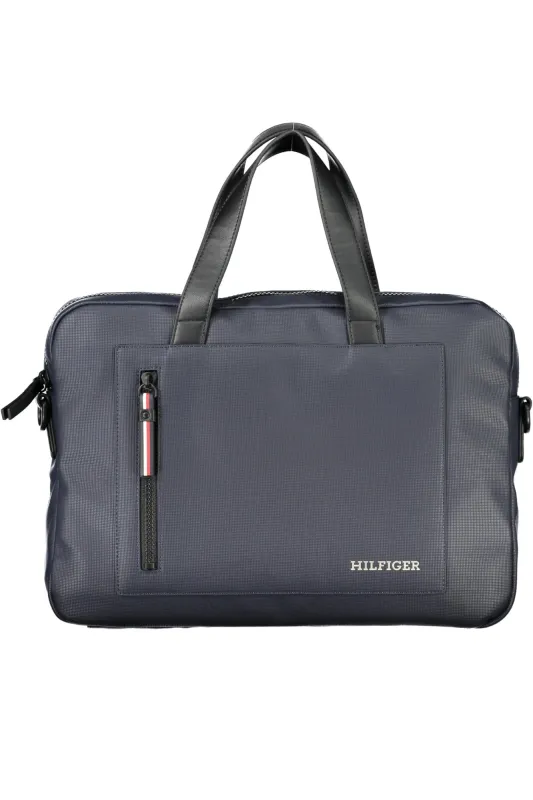 TOMMY HILFIGER BLUE MEN S BRIEFCASE sold by Siebentaschen