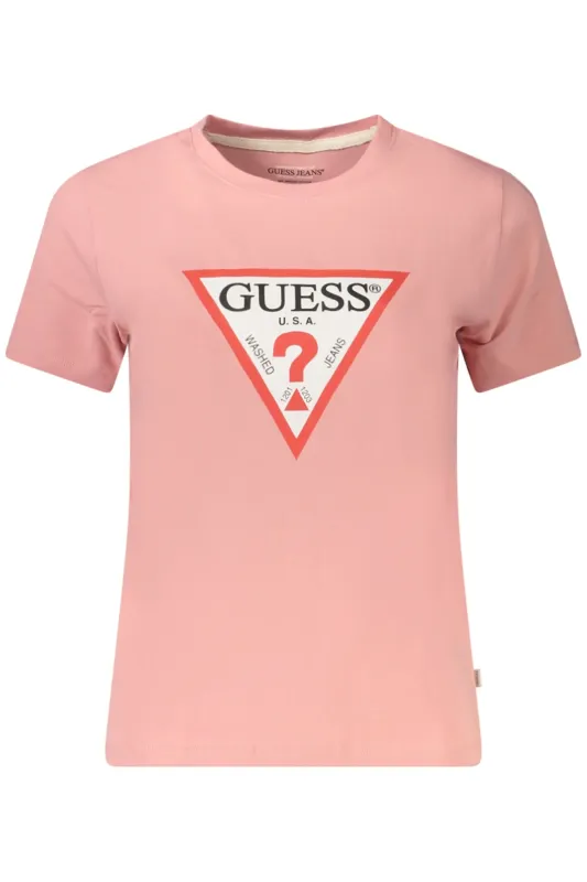 GUESS JEANS WOMEN S SHORT SLEEVE T-SHIRT PINK sold by Siebentaschen