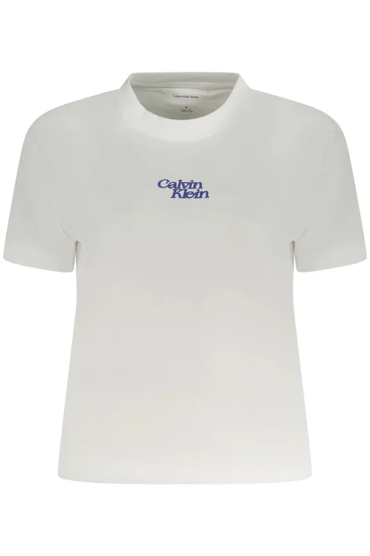 CALVIN KLEIN SHORT SLEEVE T-SHIRT WOMEN WHITE sold by Siebentaschen