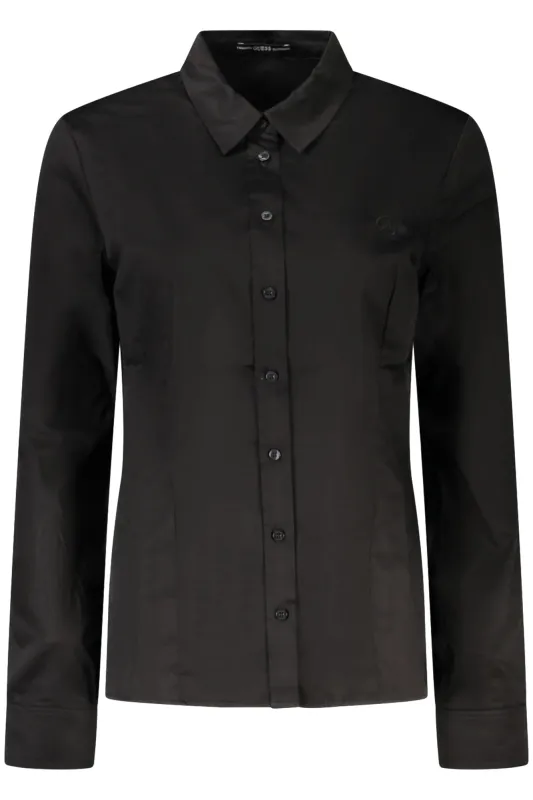 GUESS JEANS LONG SLEEVE SHIRT WOMEN BLACK sold by Siebentaschen