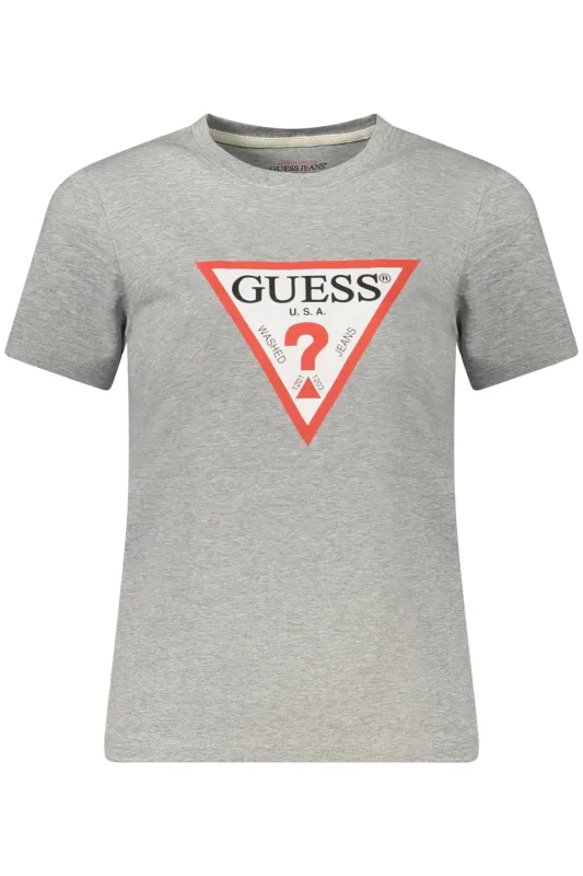 GUESS JEANS SHORT SLEEVE T-SHIRT WOMEN GREY sold by Siebentaschen