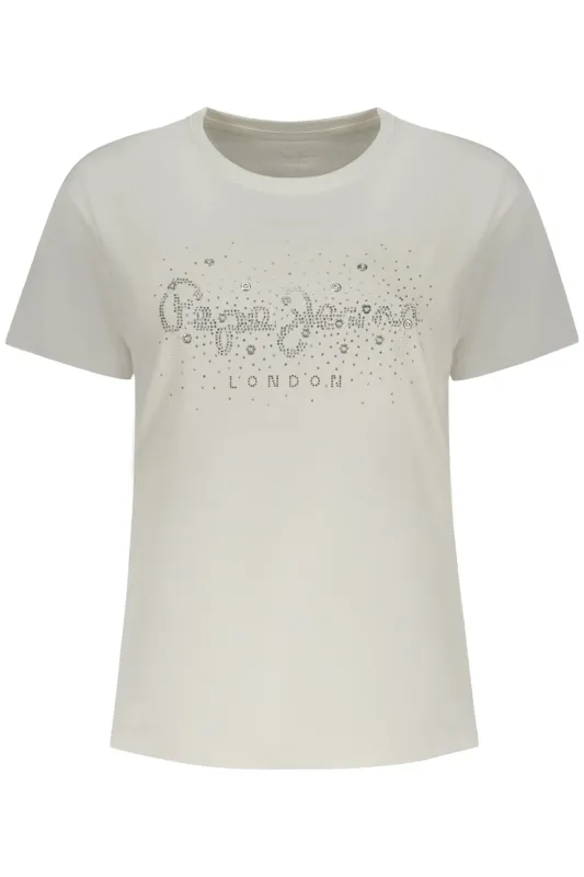 PEPE JEANS WOMEN S SHORT-SLEEVE T-SHIRT WHITE sold by Siebentaschen