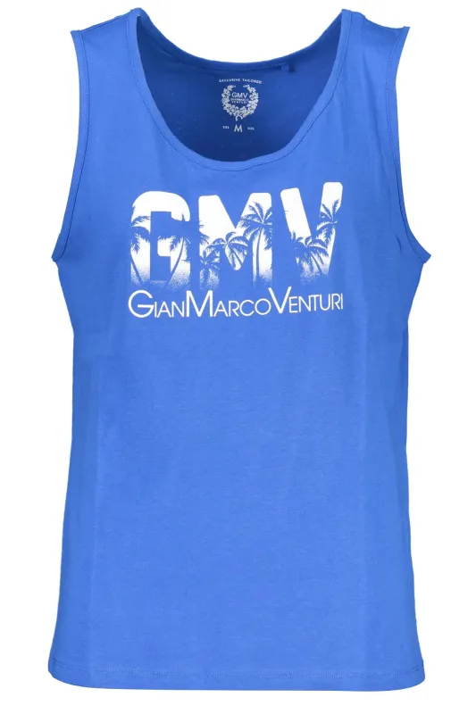 GIAN MARCO VENTURI MEN S BLUE TANK TOP sold by Siebentaschen