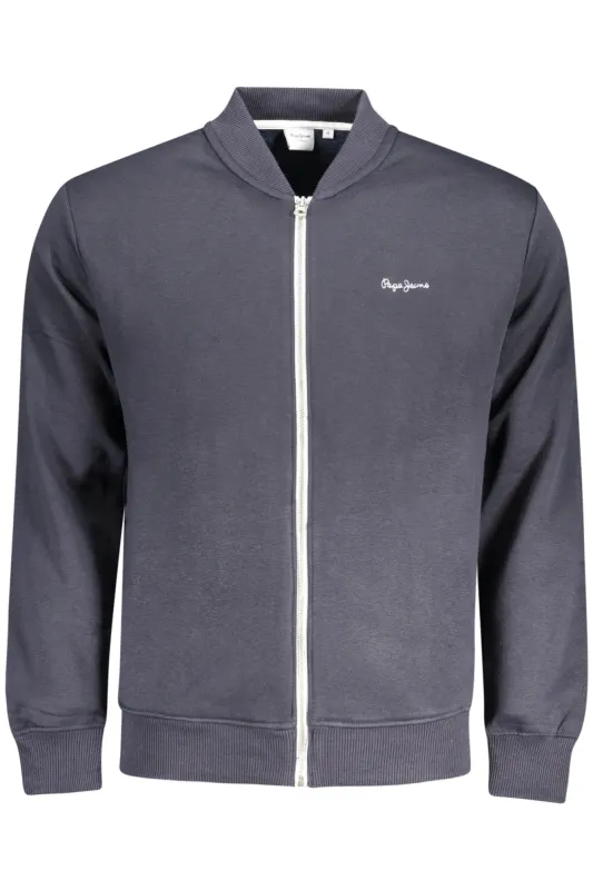 PEPE JEANS MEN S BLUE ZIP-UP SWEATSHIRT sold by Siebentaschen