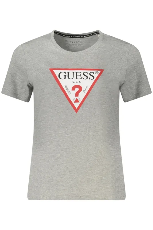 GUESS JEANS SHORT SLEEVE T-SHIRT WOMEN GREY sold by Siebentaschen