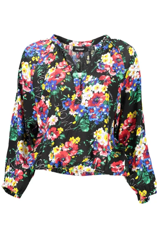DESIGUAL WOMEN S LONG SLEEVE T-SHIRT BLACK sold by Siebentaschen