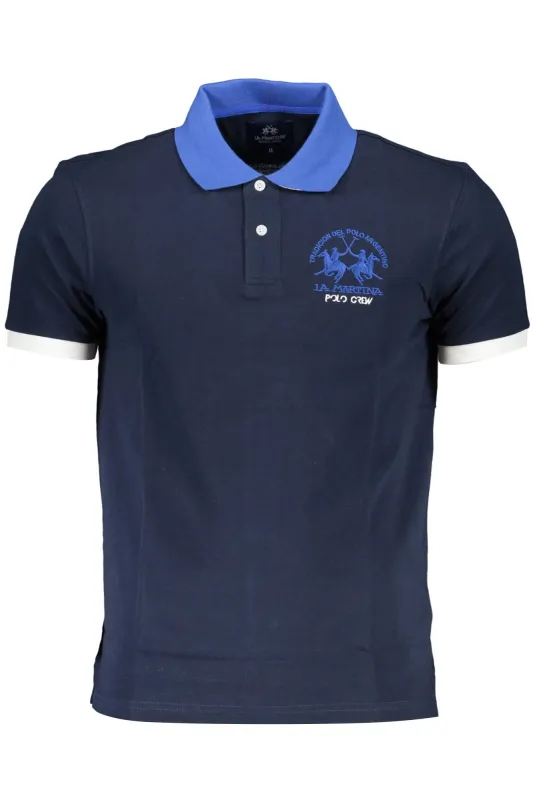 LA MARTINA MEN S SHORT SLEEVE POLO BLUE sold by Siebentaschen