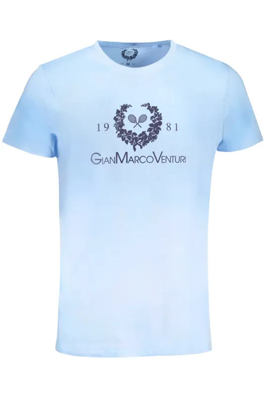 GIAN MARCO VENTURI MEN S SHORT SLEEVED T-SHIRT BLUE sold by Siebentaschen