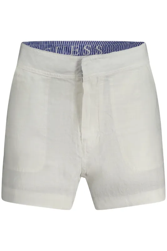GUESS JEANS SHORT PANTS WOMEN WHITE sold by Siebentaschen