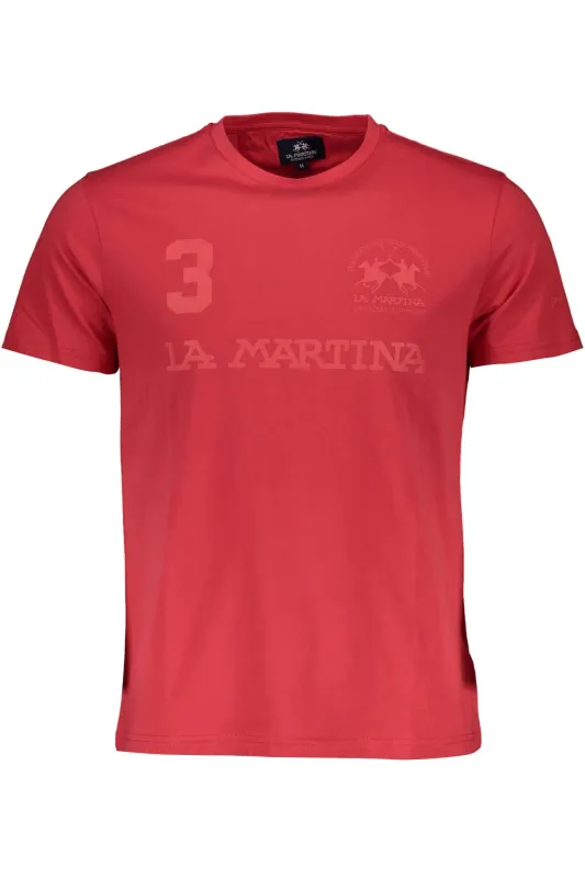 LA MARTINA MEN S SHORT SLEEVE T-SHIRT RED sold by Siebentaschen