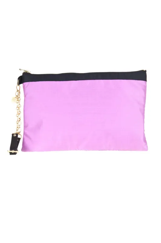 PATRIZIA PEPE PURPLE WOMAN CLUTCH sold by Siebentaschen
