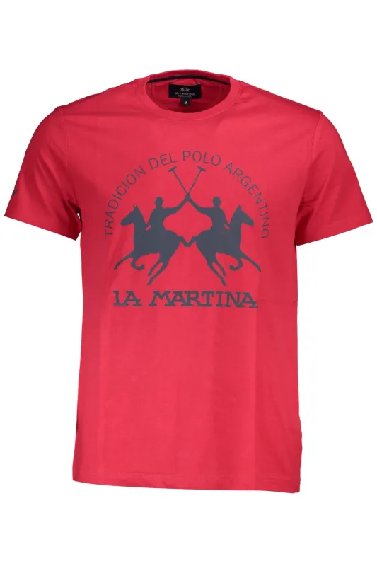LA MARTINA MEN S SHORT SLEEVE T-SHIRT RED sold by Siebentaschen