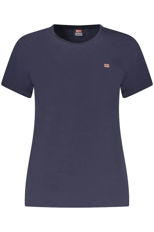 NORWAY 1963 WOMEN S SHORT SLEEVE T-SHIRT BLUE sold by Siebentaschen