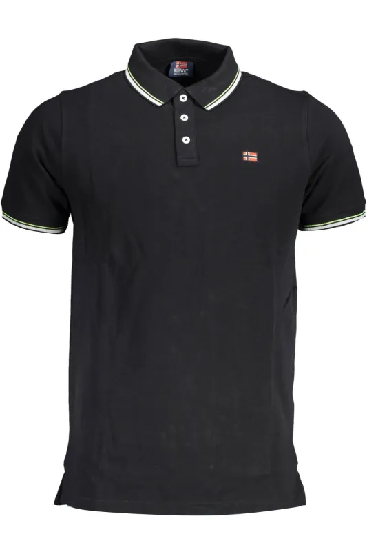 NORWAY 1963 MEN S SHORT SLEEVE POLO BLACK sold by Siebentaschen