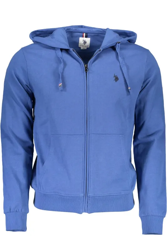 US POLO SWEATSHIRT WITH ZIP MEN BLUE sold by Siebentaschen
