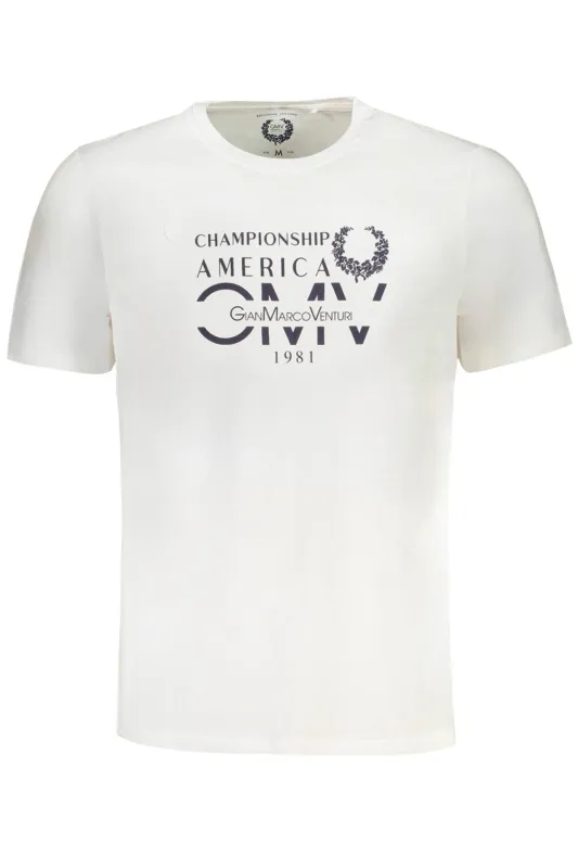 GIAN MARCO VENTURI MEN S SHORT SLEEVED T-SHIRT WHITE sold by Siebentaschen