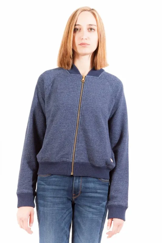 GANT SWEATSHIRT WITH ZIP WOMAN BLUE sold by Siebentaschen