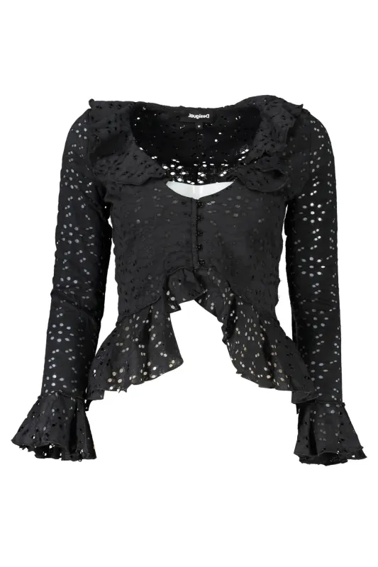 DESIGUAL LONG SLEEVE SHIRT WOMEN BLACK made by Desigual