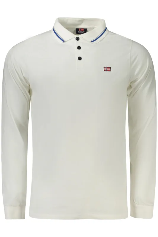 NORWAY 1963 LONG SLEEVE POLO MEN WHITE sold by Siebentaschen
