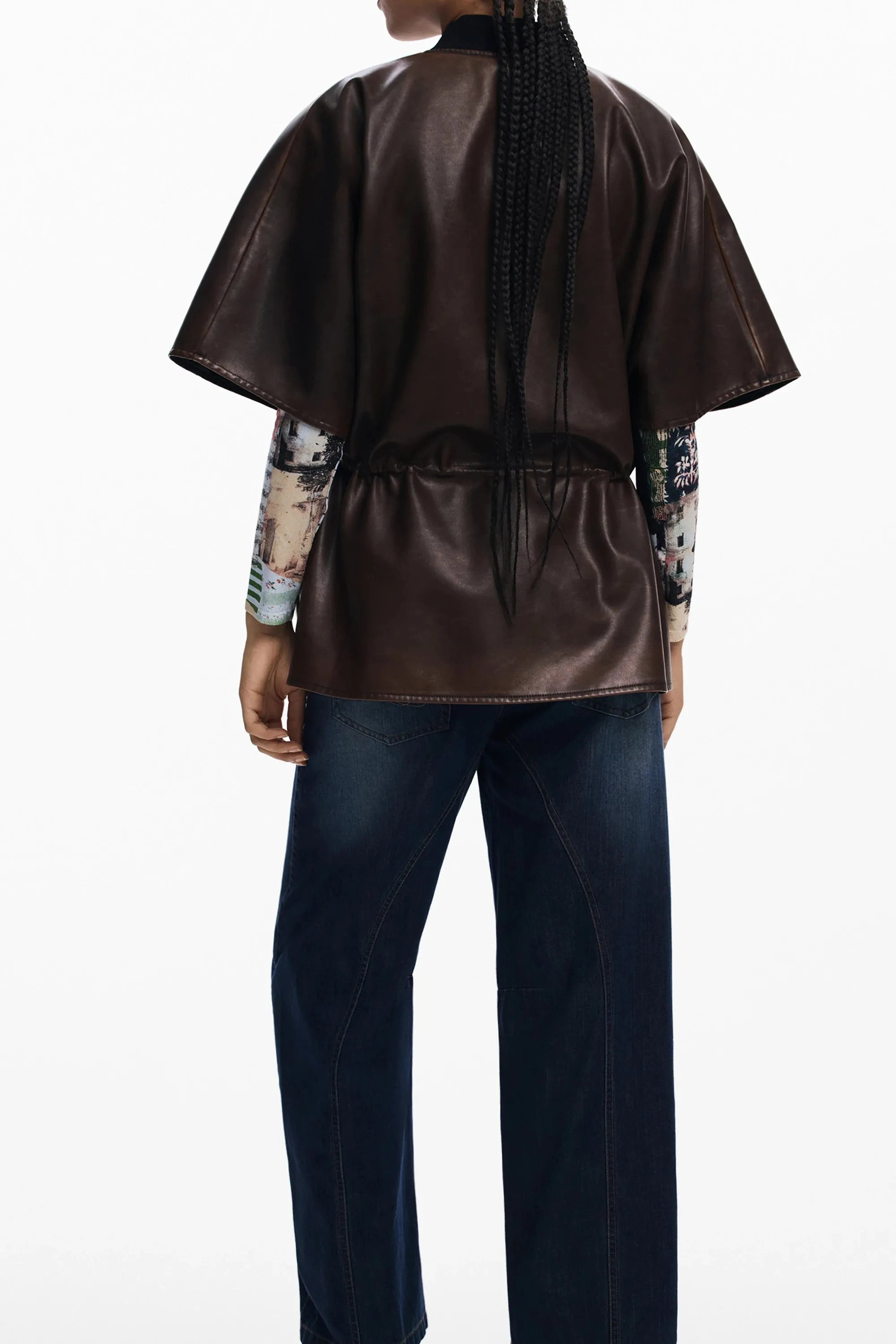 DESIGUAL WOMEN S BROWN PONCHO sold by Siebentaschen product image thumbnail 2
