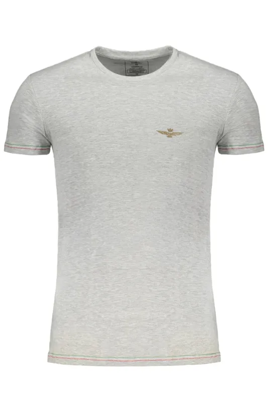 ERONAUTICA MILITARE MEN S GRAY SHORT SLEEVE T-SHIRT made by Aeronautica Militare