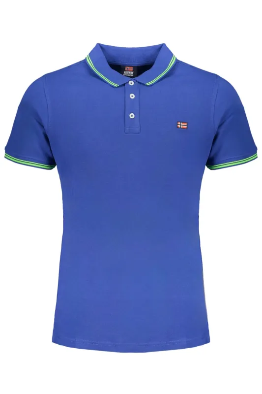 NORWAY 1963 MEN S BLUE SHORT SLEEVE POLO SHIRT sold by Siebentaschen