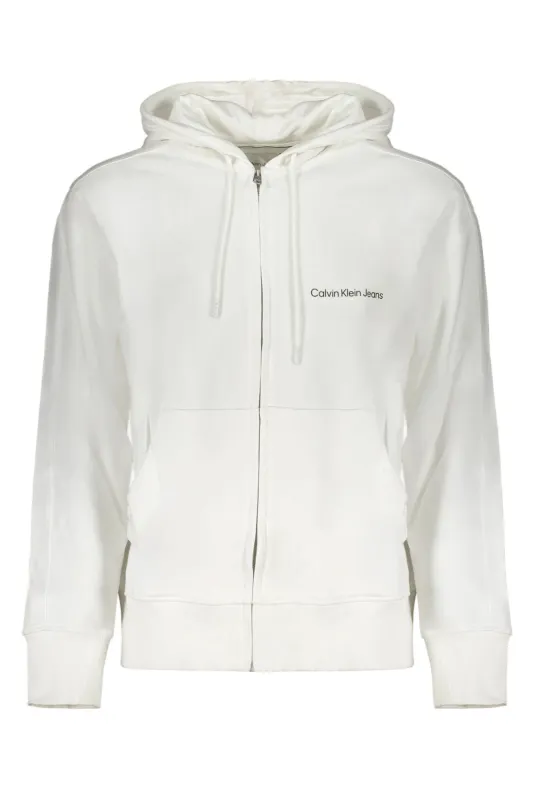 CALVIN KLEIN MEN S WHITE ZIP SWEATSHIRT sold by Siebentaschen