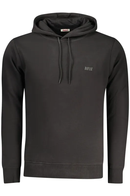 RIFLE MEN S BLACK ZIP-UP SWEATSHIRT sold by Siebentaschen